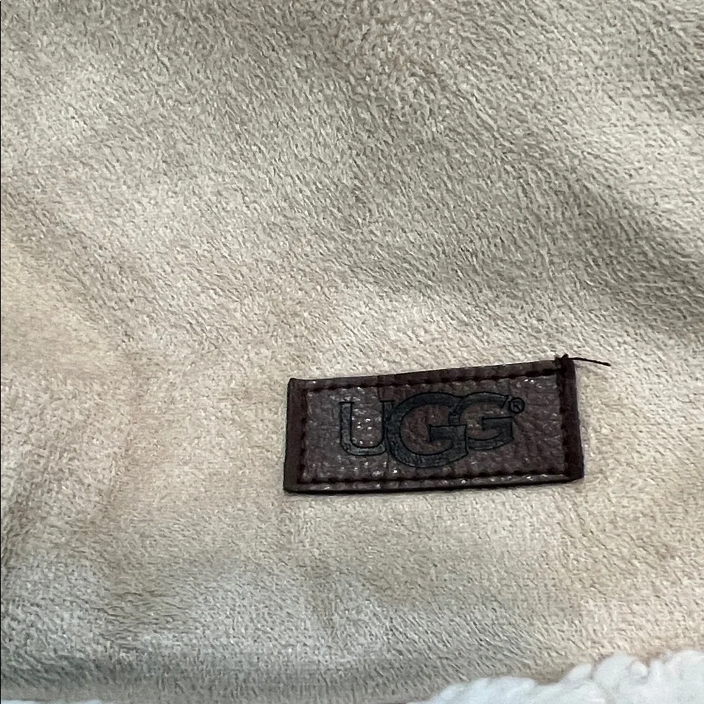 UGG Tan and Cream Pillow sham